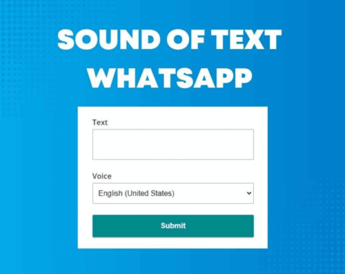 Cara Mudah Membuat Sound of Text WA
