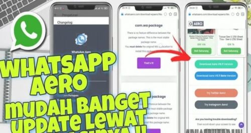 Cara Memperbarui WhatsApp Aero Versi terbaru