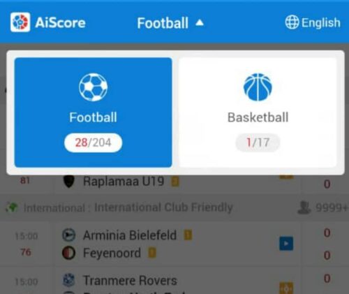 Fitur Teratas AiScore Premium Mod Apk